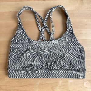 Lululemon Energy Bra Swerve Vapor Metal Grey Size 2